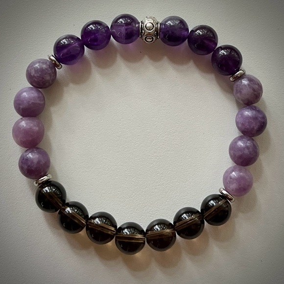 Stress and Anxiety Handcrafted Healing Bead Bracelet - Picture 3 of 5